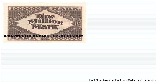 Banknote from Germany year 1923