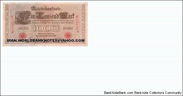 1000Mark 1910 Banknote