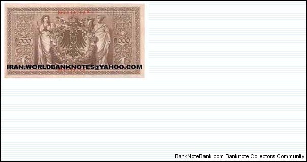 Banknote from Germany year 1910