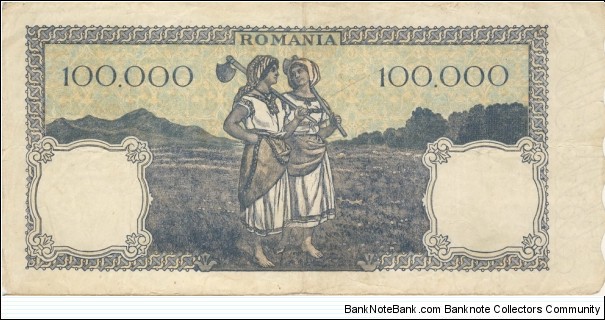 Banknote from Romania year 1946