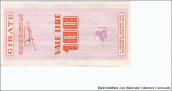 Banknote from Italy year 1977