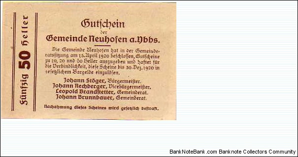 Banknote from Austria year 1920