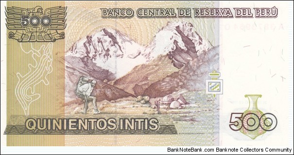 Banknote from Peru year 1987