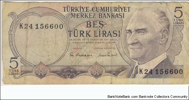 5 Lira  Banknote