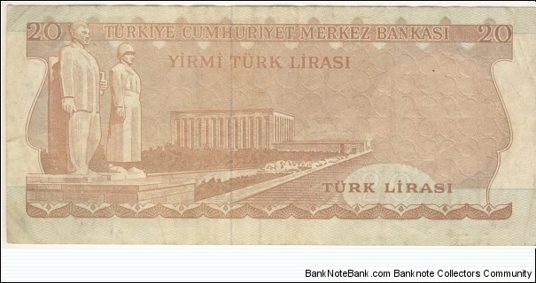 Banknote from Turkey year 1975