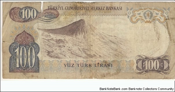 Banknote from Turkey year 1972