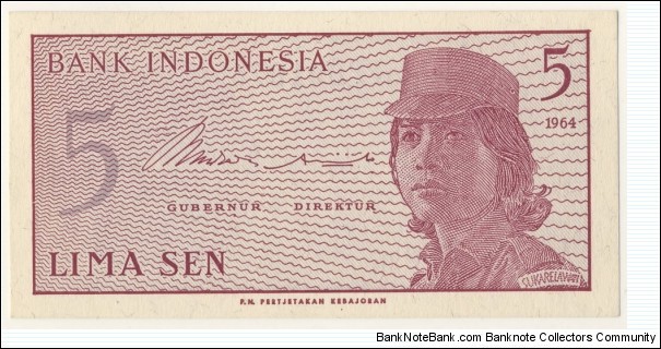 5 Sen Banknote