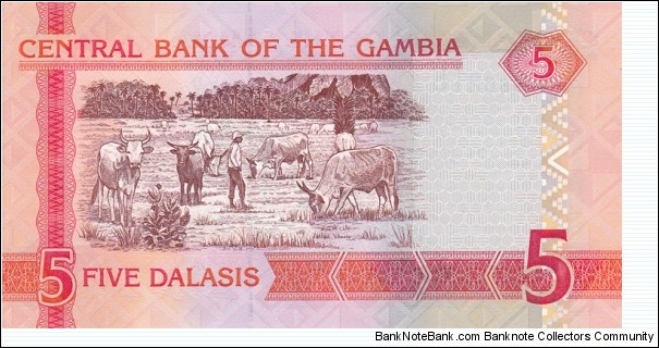 Banknote from Gambia year 2006