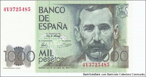 Spain P158 (1000 pesetas 23/10-1979) Banknote
