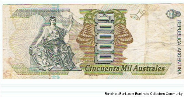 Banknote from Argentina year 1986