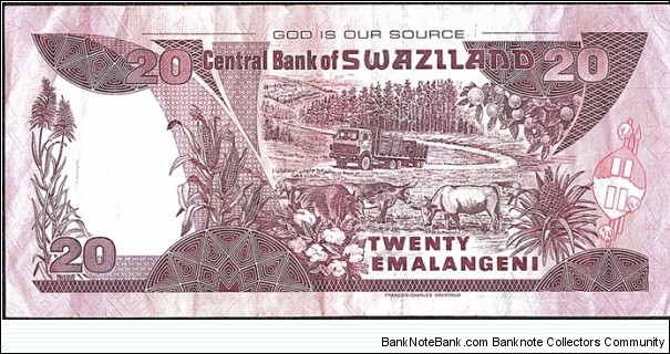 Banknote from Swaziland year 2001