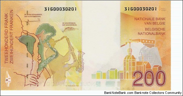 Banknote from Belgium year 1995