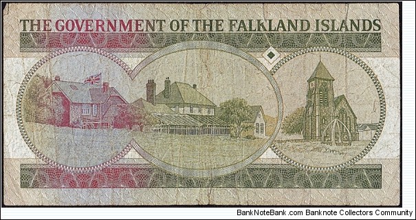 Banknote from Falkland Islands year 1986