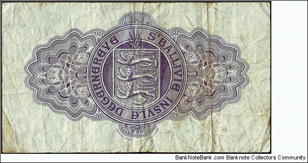 Banknote from Guernsey year 1965