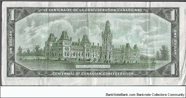 Banknote from Canada year 1967