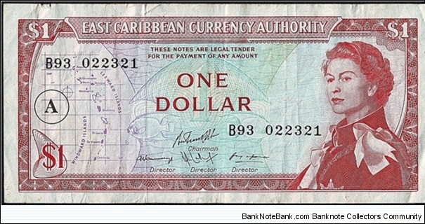 Antigua N.D. 1 Dollar. Banknote