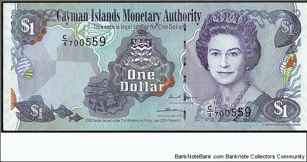 Cayman Islands 2006 1 Dollar. Banknote