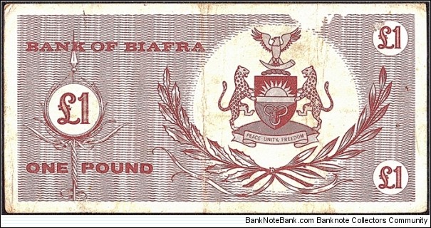 Banknote from Biafra year 0