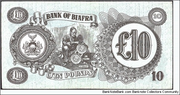 Banknote from Biafra year 0