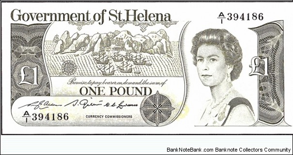 St. Helena N.D. 1 Pound. Banknote