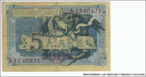 Banknote from Germany year 1904