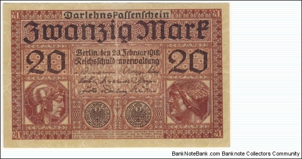 20 Mark(German Empire 1918) Banknote