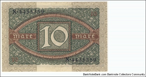 Banknote from Germany year 1920