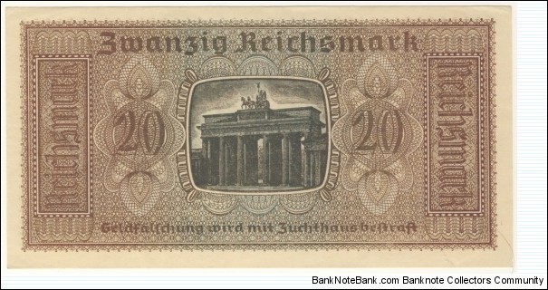 Banknote from Germany year 1939