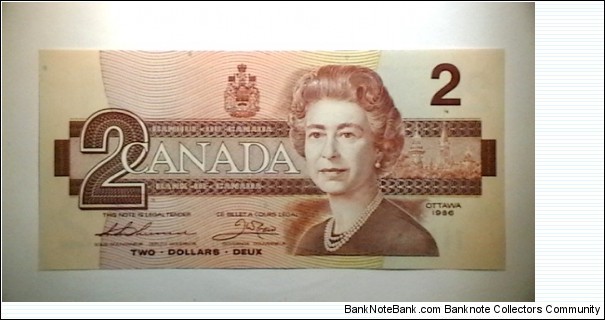 Canada 1986 b 2 Dollar kp 94  Banknote