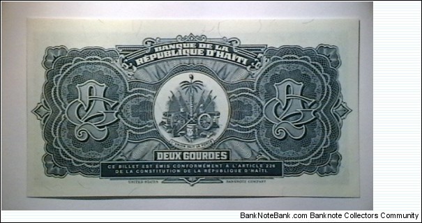 Banknote from Haiti year 1990