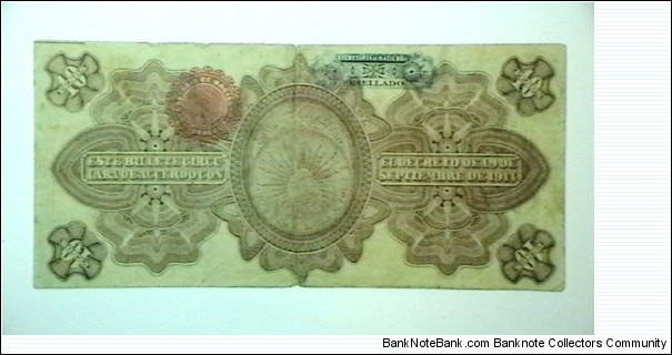 Banknote from Mexico year 1914