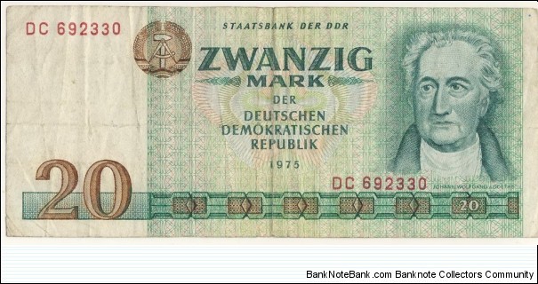 20 Mark(East Germany 1975) Banknote