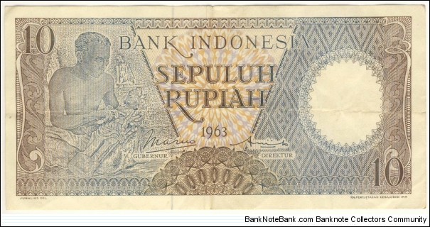 10 Rupiah Banknote