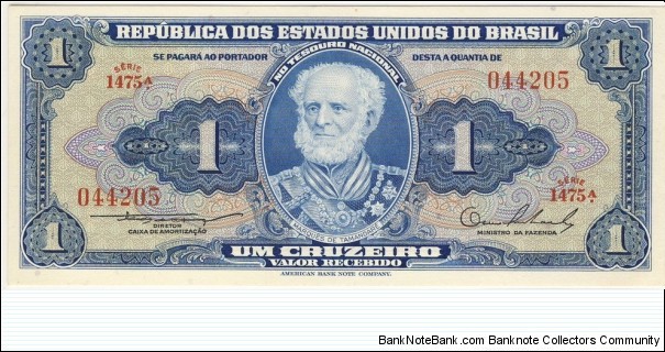 1 Cruzeiro Banknote