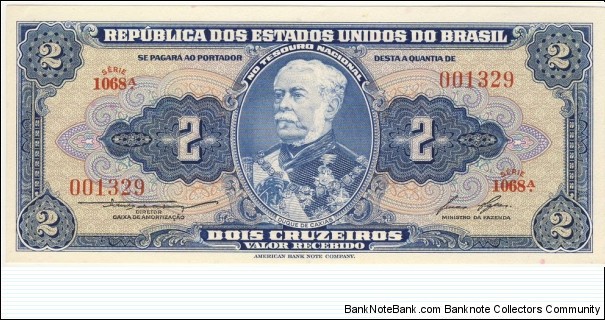 2 Cruzeiros Banknote