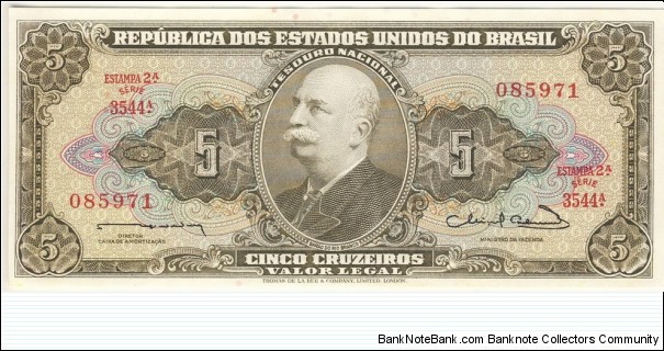 5 Cruzeiros Banknote