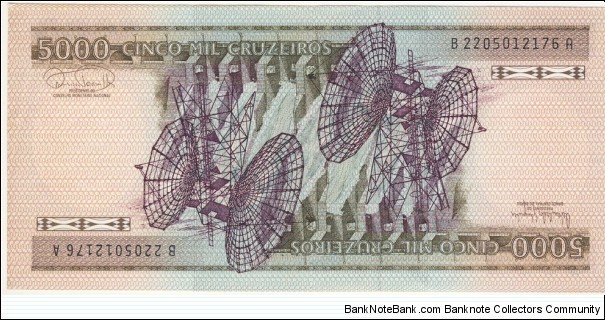 Banknote from Brazil year 1984