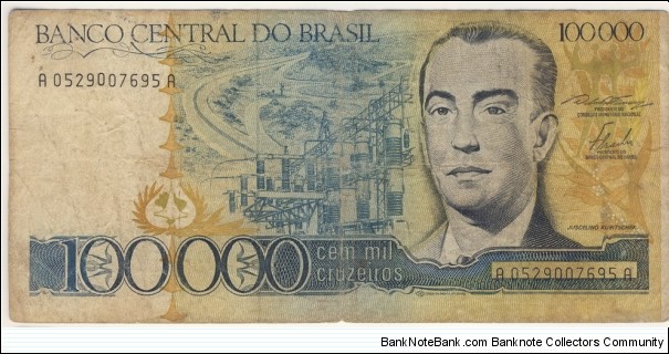 100.000 Cruzeiros(1985) Banknote