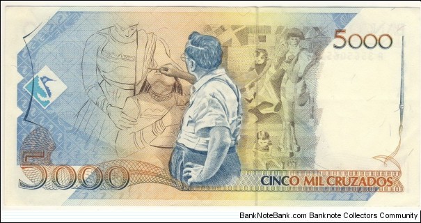 Banknote from Brazil year 1989