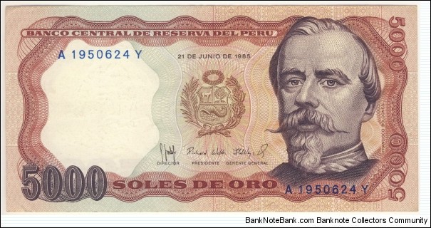 5000 Soles Banknote