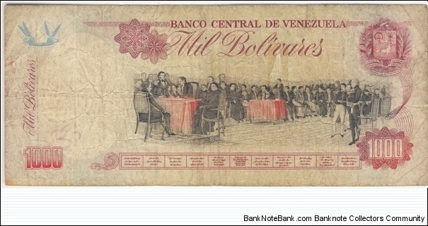 Banknote from Venezuela year 1998