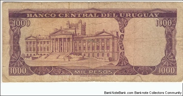 Banknote from Uruguay year 1975