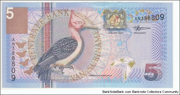 5 Guldens Banknote