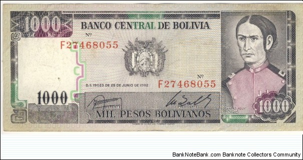 1000 Pesos Banknote