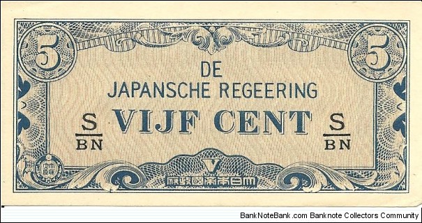 VIJF Cent #S-BN Banknote