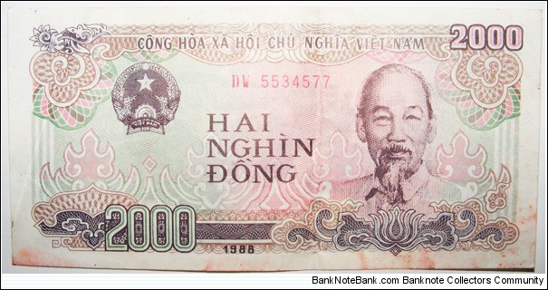 2000 Dong Banknote