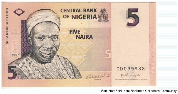 5 Naira(2007) Banknote