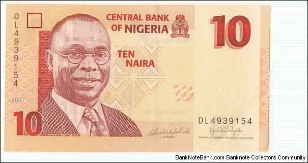 10 Naira(2007) Banknote