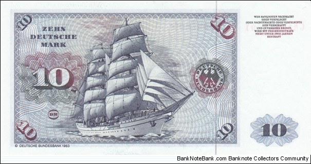 Banknote from Germany year 1980