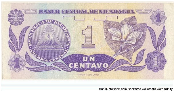 Banknote from Nicaragua year 1991